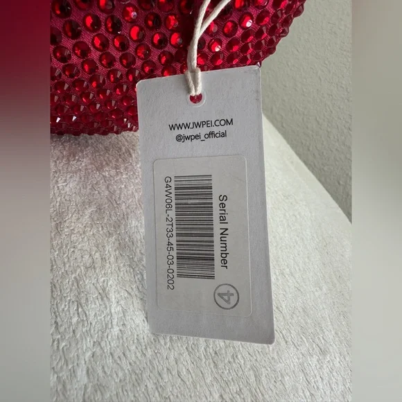 JW PEI Abacus crystal mini‎ bag Red NWT - Picture 10 of 17